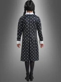 Wednesday Mädchen Kleid Schwarz-weiß -Günstiges Kostumhaus Geschäft wednesday kleid kinder maedchen original lizenz ce125d7615 3